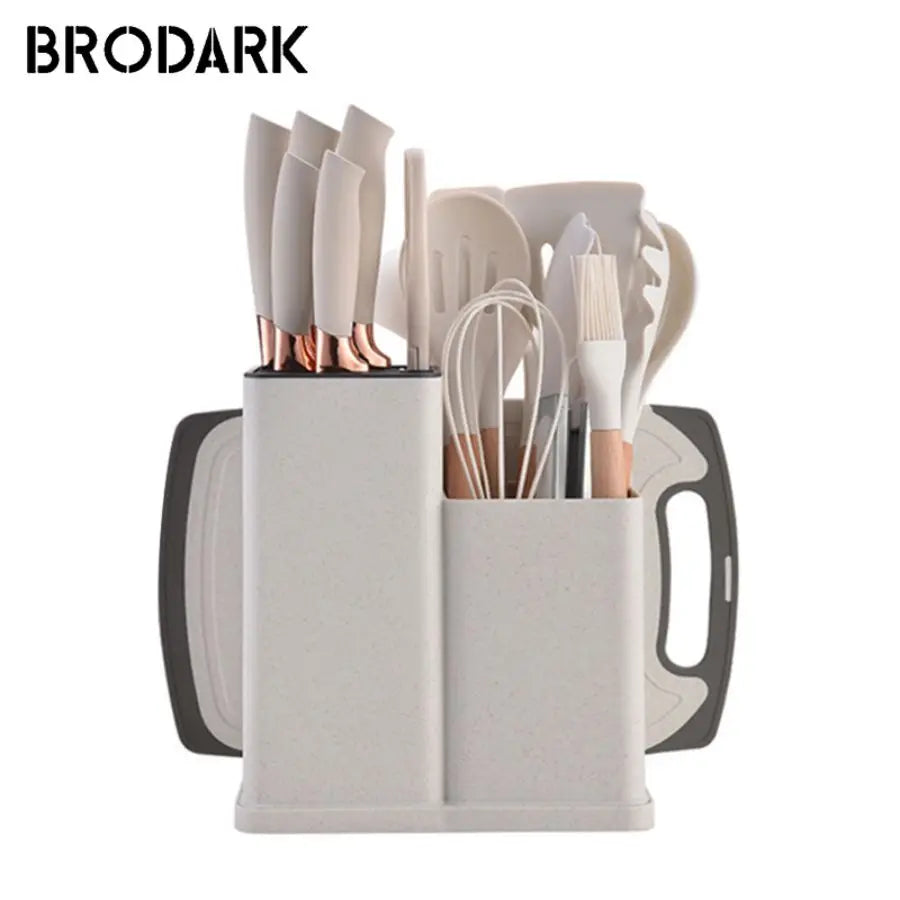 19pcs  Grade Silicone Brodark Kitchenware Set