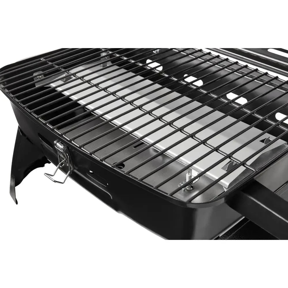 Portable Propane Grill Griddle Plate Cooking Grid Burner BBQ Camp Stove 1lb Cylinder Heat Control Hood Ignition Camping RV