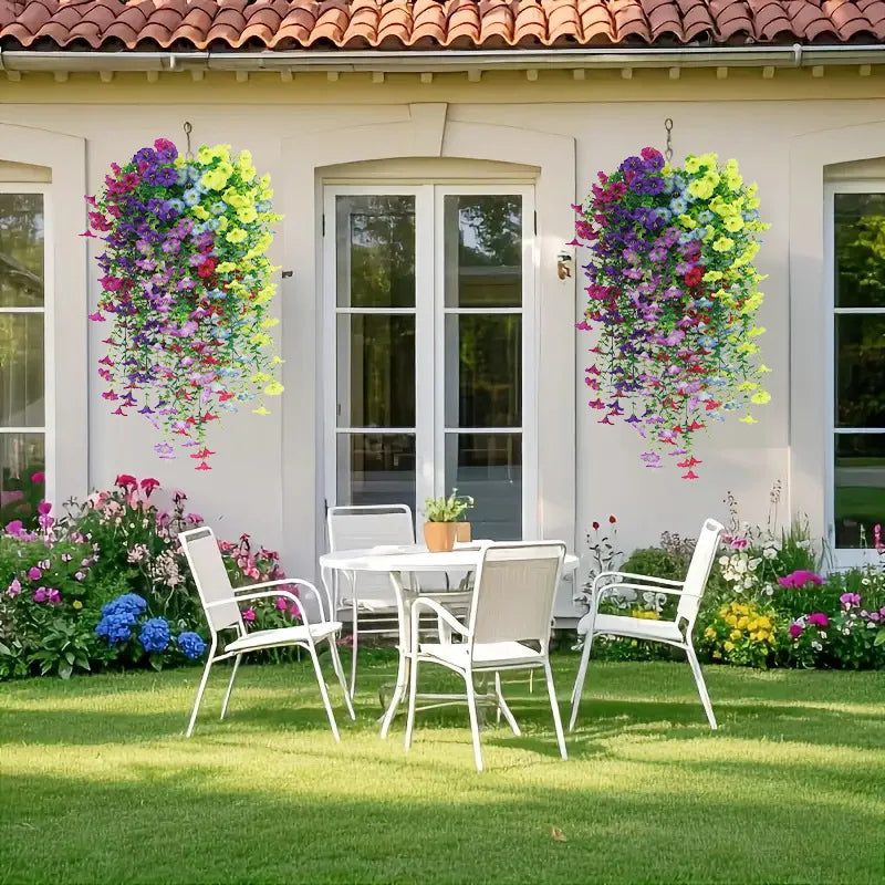 New Artificial Hanging Flowers and Plant Decoration 2025 UV-resistant and Realistic Room Decor