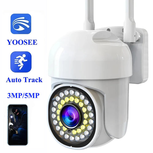 Wifi 3MP 5MP WiFi PTZ Camera Outdoor Security Camera  Auto Tracking