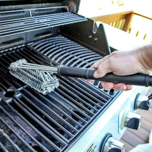 Barbecue Grill  Brush Clean Tool Grill Stainless Steel Bristles Non-stick Cleaning Brushes Barbecue Accessories