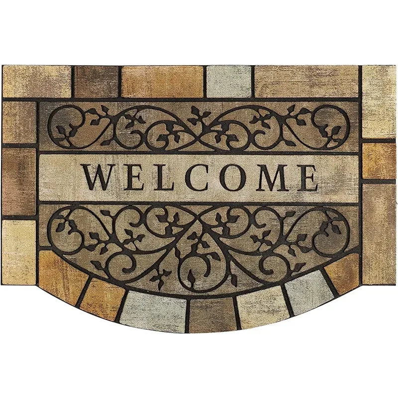 Welcome Mat European Carpet Home Garden Courtyard Decoration Doormat Dust-proof Rugs Outside