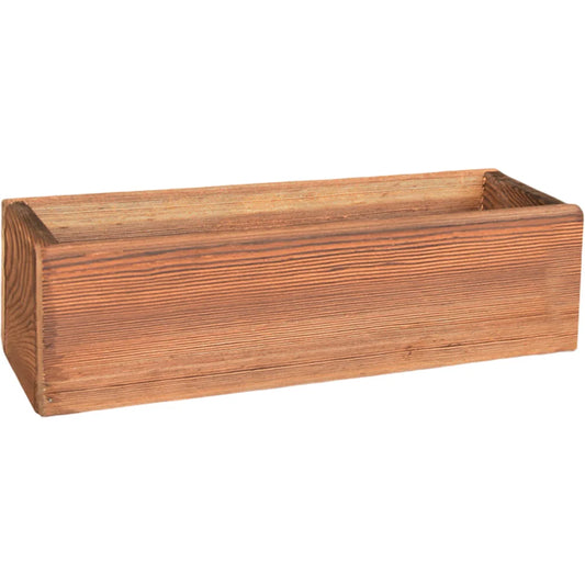 Antiseptic Wood Flower Box Retro Window Outdoor Pot Cedar Succulent Decorative Pots