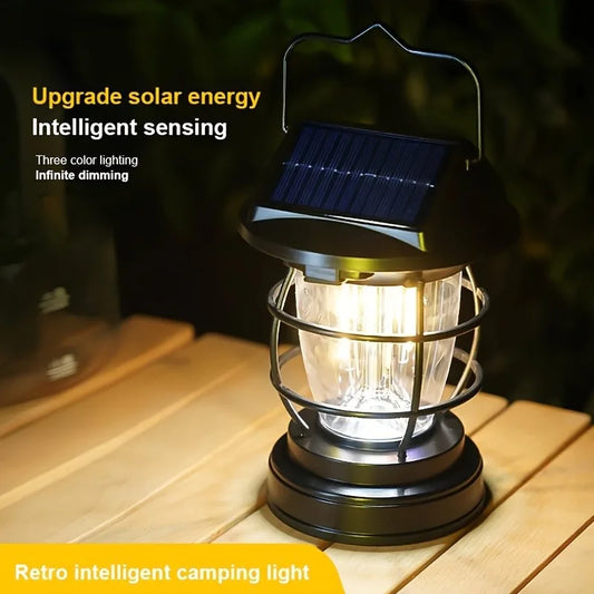 Solar  Camping Tent Chandelier Waterproof LED Lights Outdoor Garden Courtyard