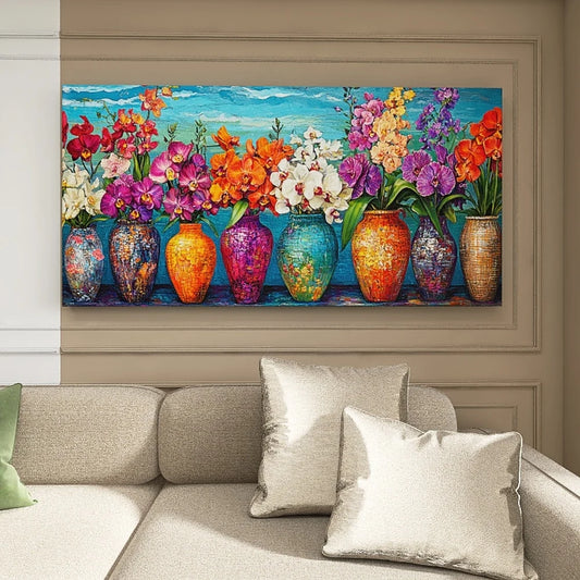 1.5-Inch Thick Pine Solid Wood Frame,  Wall Art,  Art Wall Painting, Bedroom, Office, Living Room