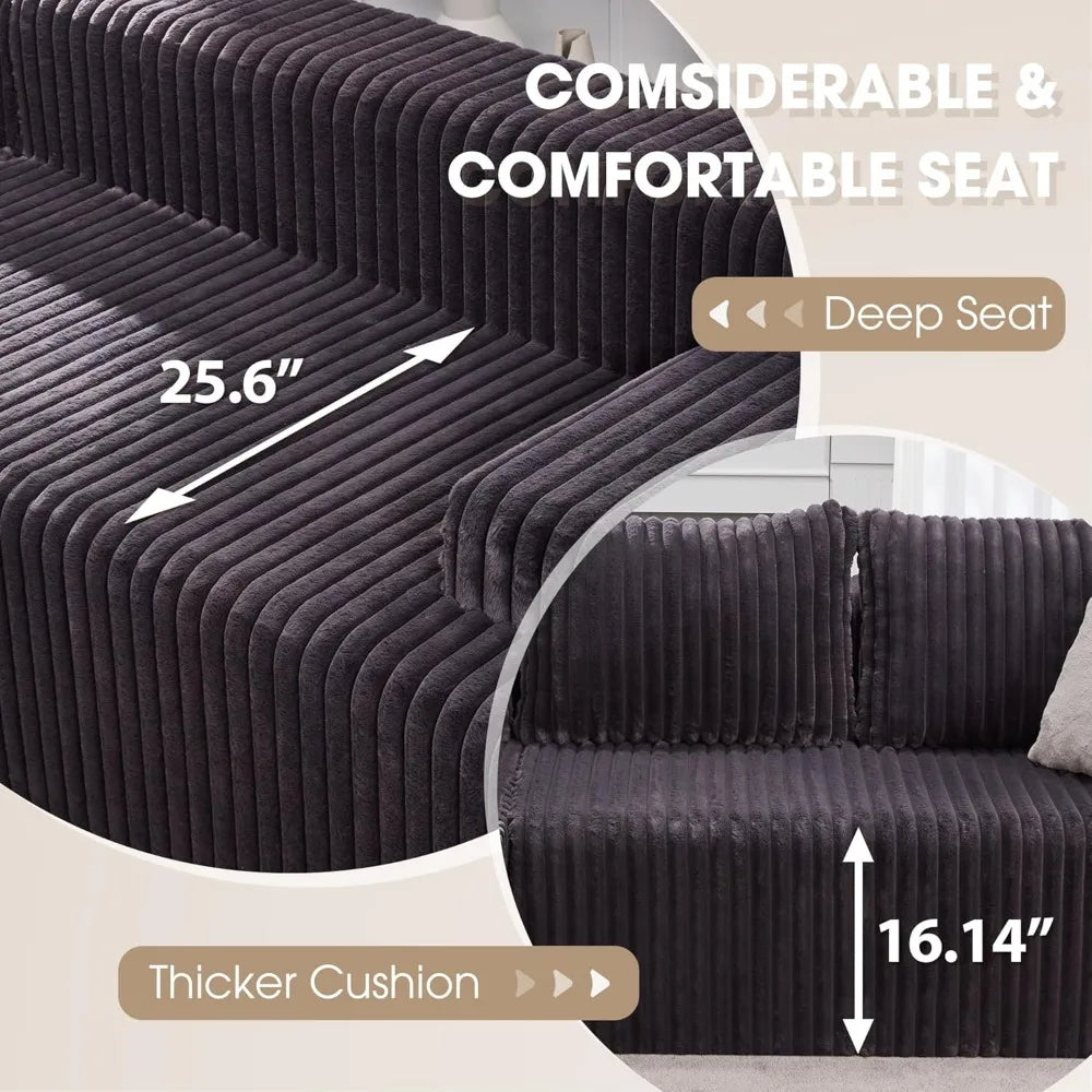 Modular  3 Seat Modular Sofa Memory Foam Sectional Couches for Living Room,