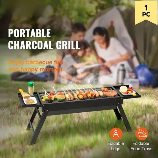 portable barbecue grill, folding barbecue grill, outdoor camping, hiking