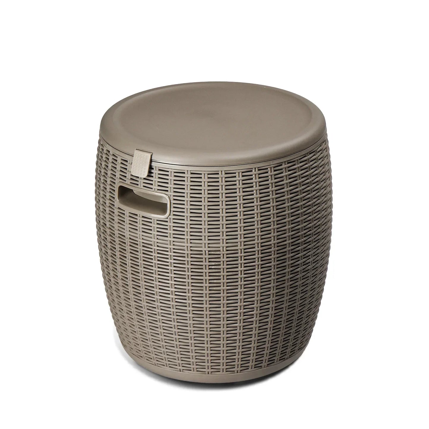 9.5 Gallon Cooler Side Table, Portable Ice Chest with Built-in Handle, Multifunctional Ice Cooler Outdoor Cocktail Side Table