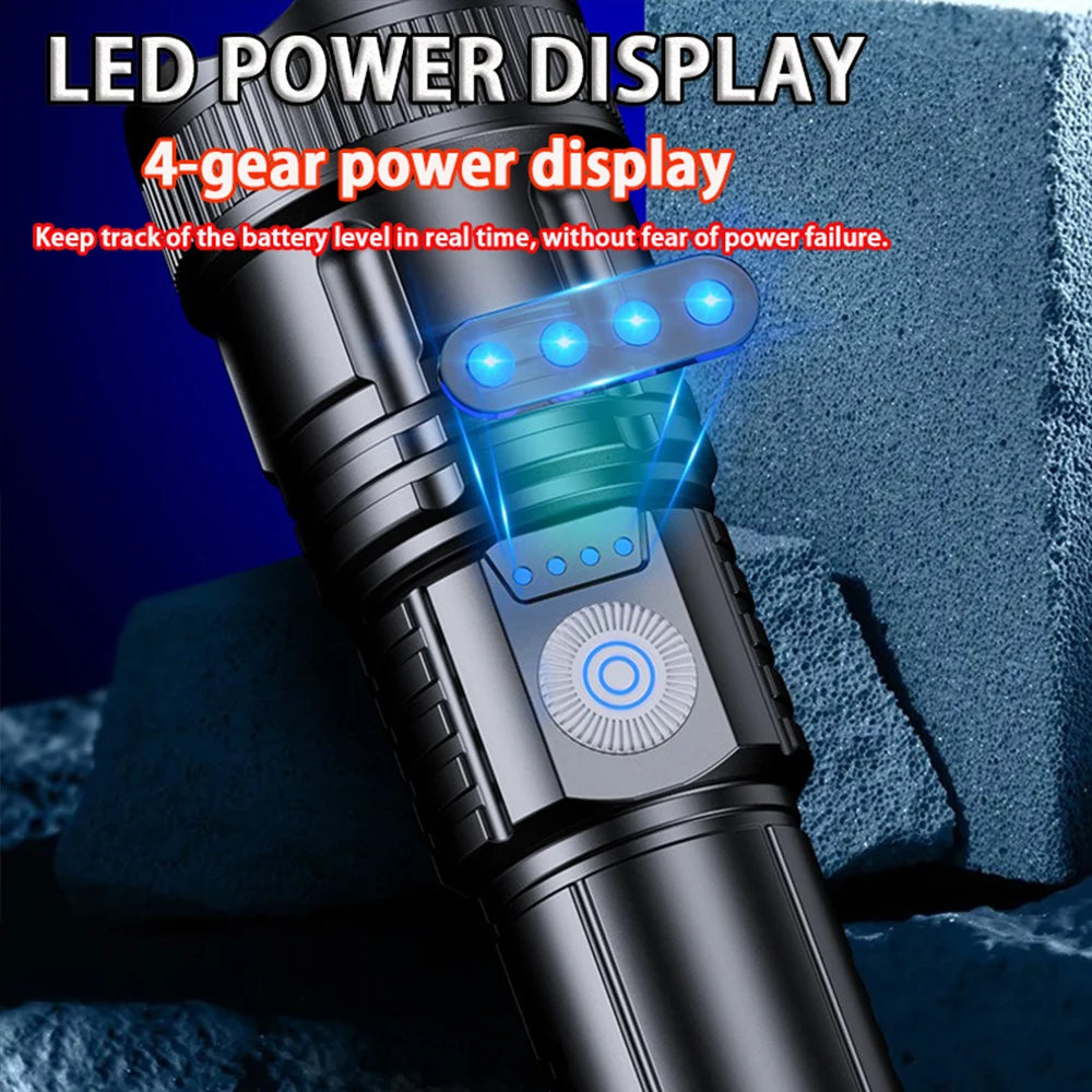 2pcs Strong Light Flashlight