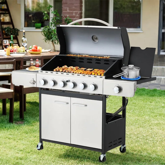 Grill 6 Burner BBQ Propane Gas Grill