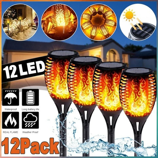 Light Flickering Light Waterproof Garden  Yard Patio Floor Lamp