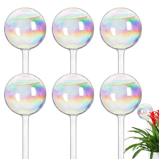 Automatic Plant Watering Bulbs Glass Self Watering Balls Clear Flower Auto Watering Spikes Garden Drip Irrigation System