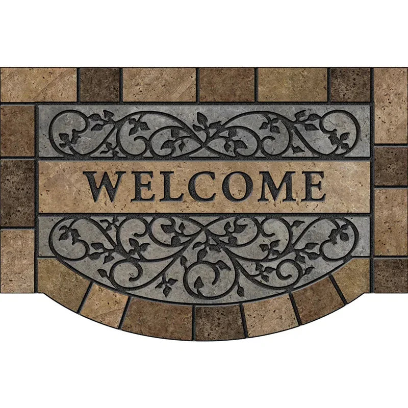 Welcome Mat European Carpet Home Garden Courtyard Decoration Doormat Dust-proof Rugs Outside