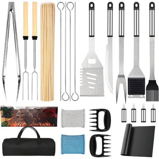 122PCS Men's BBQ Gift, Father's Day, BBQ Grill Set
