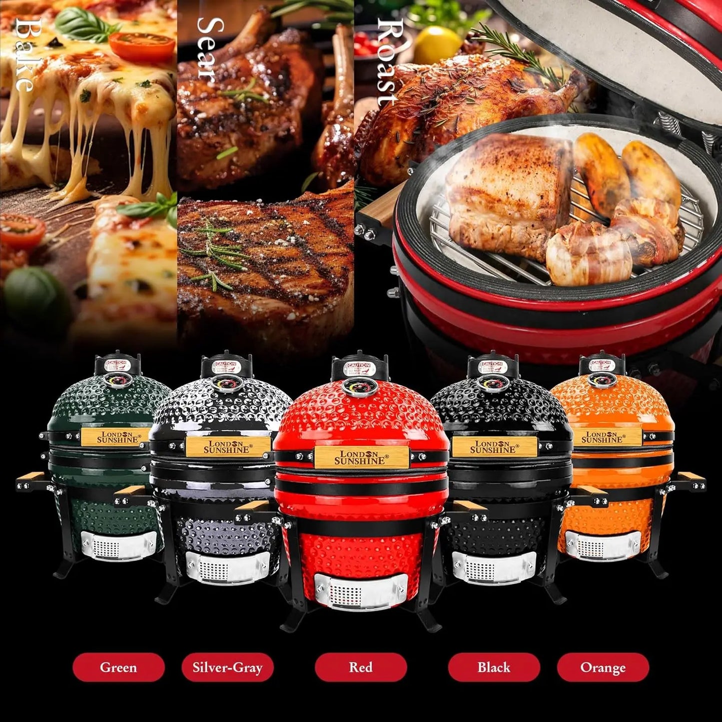 Kamado Grill 13-inch