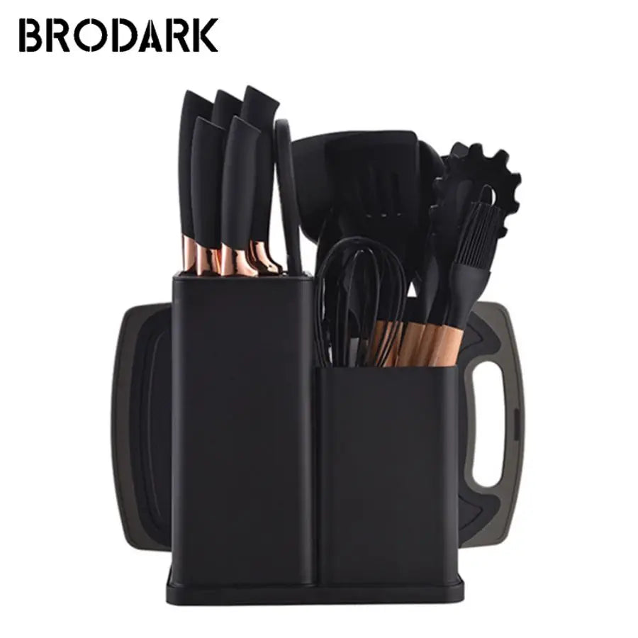 19pcs  Grade Silicone Brodark Kitchenware Set