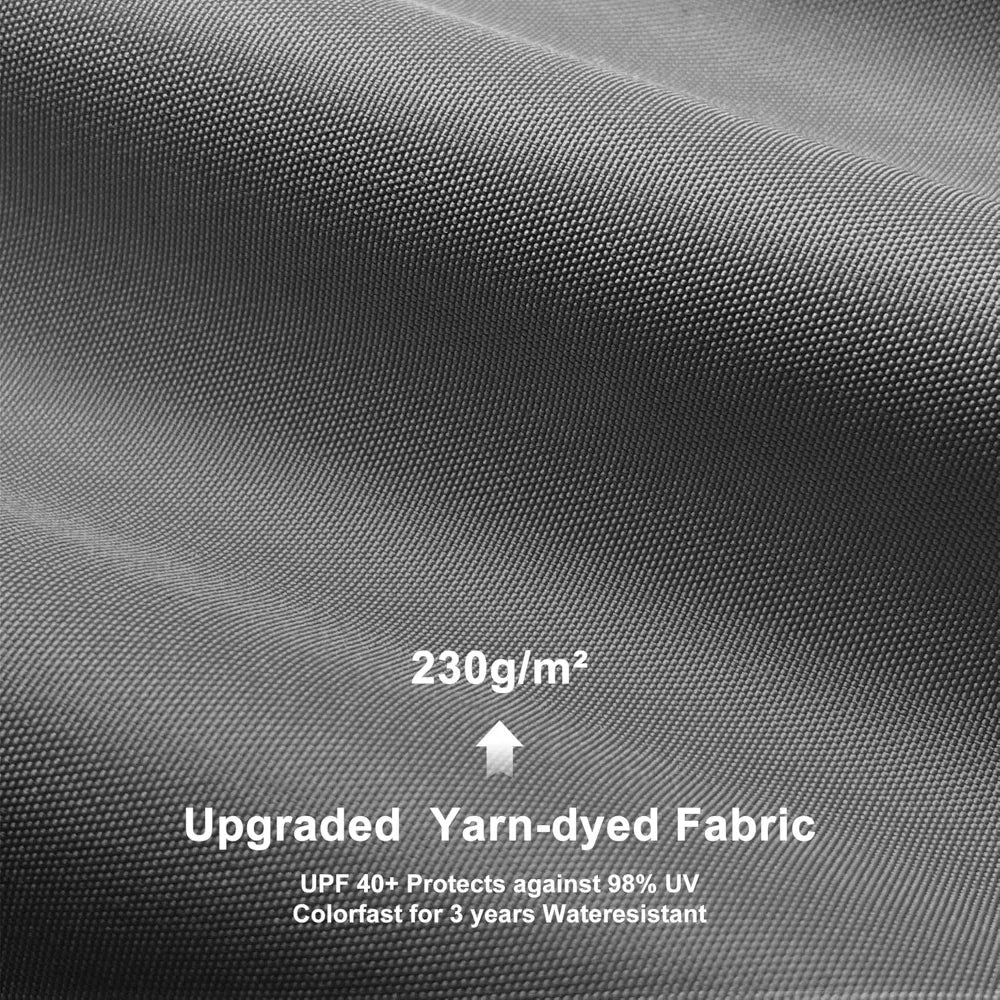 White Heavy-Duty  Patio Metal with Double Sun Shade Canopy for Gardens