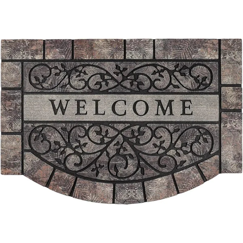 Welcome Mat European Carpet Home Garden Courtyard Decoration Doormat Dust-proof Rugs Outside