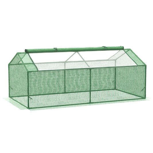 Mini Greenhouse Portable Hot House W/ Windows Outdoor Indoor, 71"X36"X28" Green