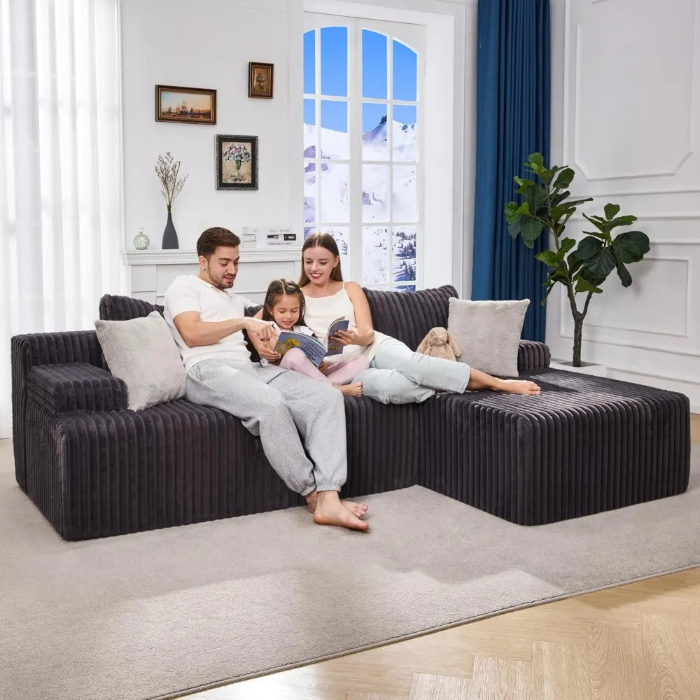 Modular  3 Seat Modular Sofa Memory Foam Sectional Couches for Living Room,