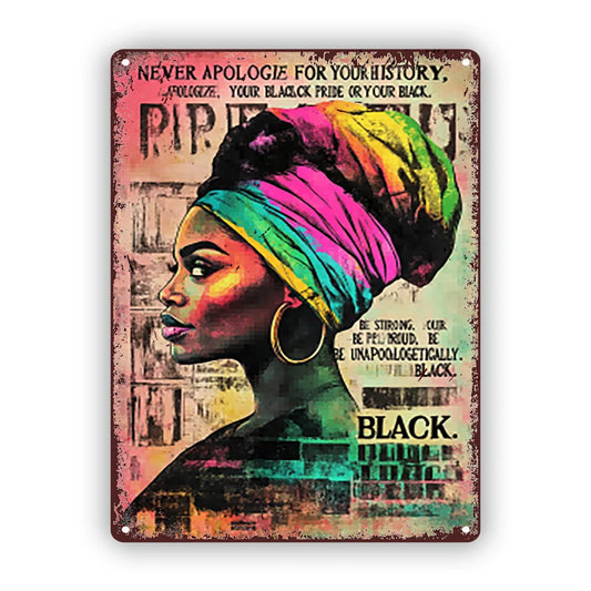 Bold Pride Vintage Metal Sign -  Rustic  Wall Art, 8x12 Inches
